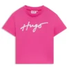 Kinder-T-Shirt aus Baumwolle mit schillerndem Logo Kinder-T-Shirt aus Baumwolle mit schillerndem Logo