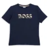 Kinder-T-Shirt aus Baumwolljersey mit geprägtem Logo-Print Kinder-T-Shirt aus Baumwolljersey mit geprägtem Logo-Print