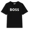 Kinder-T-Shirt aus Baumwolljersey mit Kontrastlogo Kinder-T-Shirt aus Baumwolljersey mit Kontrastlogo