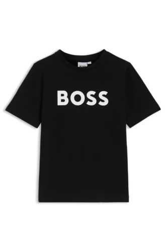 Kinder-T-Shirt aus Baumwolljersey mit Kontrastlogo