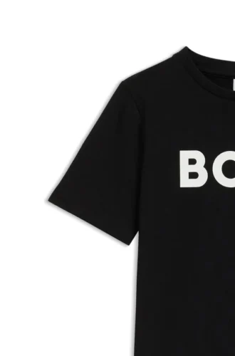 Kinder-T-Shirt aus Baumwolljersey mit Kontrastlogo