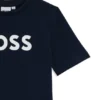 Kinder-T-Shirt aus Baumwolljersey mit Kontrastlogo