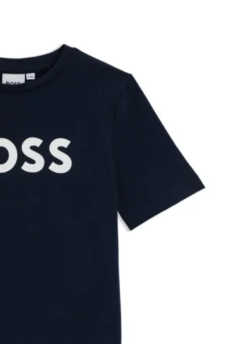 Kinder-T-Shirt aus Baumwolljersey mit Kontrastlogo
