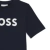 Kinder-T-Shirt aus Baumwolljersey mit Kontrastlogo