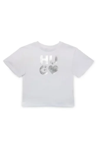 Kinder-T-Shirt aus Baumwolljersey mit saisonalem Logo