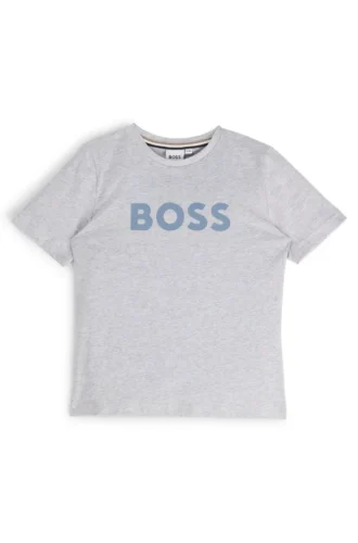 Kinder-T-Shirt in Regular-Fit aus Baumwolle mit Logo-Print