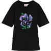 Kinder-T-Shirt-Kleid aus Baumwolle mit Logo-Motiv Kinder-T-Shirt-Kleid aus Baumwolle mit Logo-Motiv