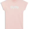 Kinder-T-Shirt-Kleid aus Baumwolle mit Logo-Motiv Kinder-T-Shirt-Kleid aus Baumwolle mit Logo-Motiv