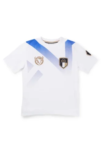 Kinder-T-Shirt mit Degradé-Motiv und Logo-Details