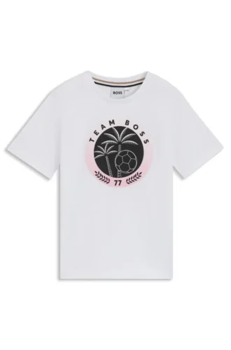 Kinder-T-Shirt mit Druckmotiv aus Baumwolle