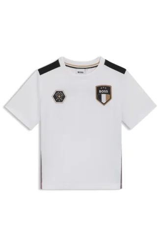 Kinder-T-Shirt mit Farbverlaufsdruck aus Stretch-Jersey