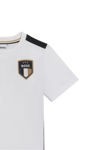 Kinder-T-Shirt mit Farbverlaufsdruck aus Stretch-Jersey