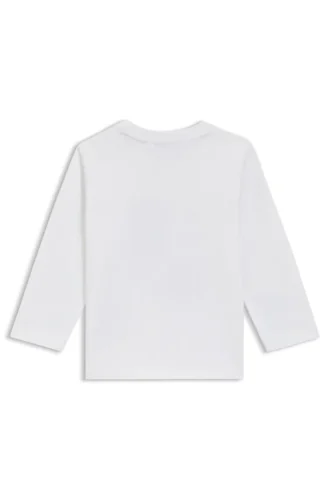 Kinder-T-Shirt mit Logo-Motiv aus Baumwolljersey