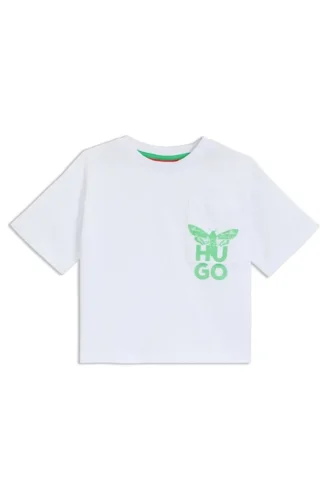 Kinder-T-Shirt mit Motten-Motiv aus Baumwolle