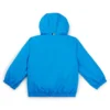Kinder-Windjacke im Color-Blocking-Design mit sichtbar werdendem Monogramm-Print