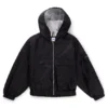 Kinder-Windjacke mit Kapuze und Monogramm-Muster Kinder-Windjacke mit Kapuze und Monogramm-Muster