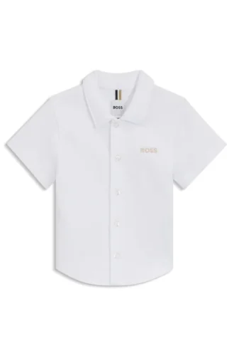 Kinderhemd in Regular-Fit aus Baumwolljersey
