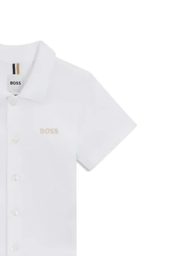 Kinderhemd in Regular-Fit aus Baumwolljersey