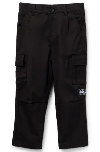 Kinderhose in schmaler Passform aus Stretch-Baumwolltwill