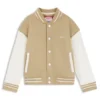 Kinderjacke aus Baumwollmischung mit Motiv auf der Rückseite