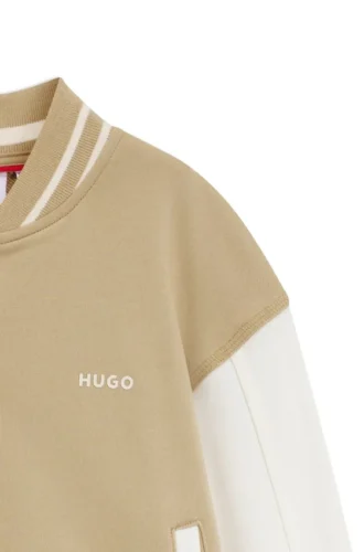 Kinderjacke aus Baumwollmischung mit Motiv auf der Rückseite