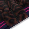Kinderjacke aus Kunstfell mit Leopardenmuster
