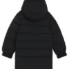 Kinderjacke mit Kapuze und Logo-Aufnäher Kinderjacke mit Kapuze und Logo-Aufnäher