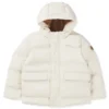 Kinderjacke mit Kapuze und Logo-Details Kinderjacke mit Kapuze und Logo-Details
