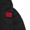 Kinderjacke mit Logo-Aufnäher und wasserabweisender Oberfläche Kinderjacke mit Logo-Aufnäher und wasserabweisender Oberfläche