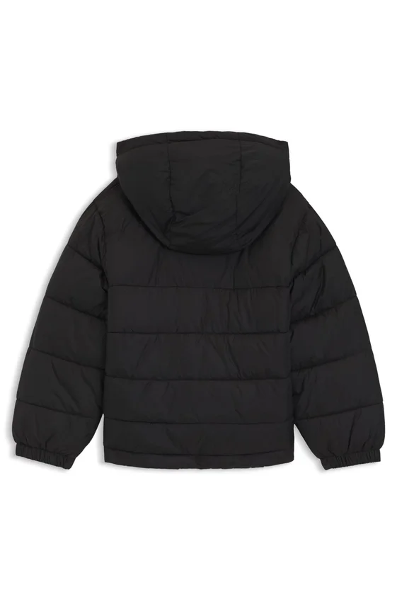 Kinderjacke mit Logo-Aufnäher und wasserabweisender Oberfläche Kinderjacke mit Logo-Aufnäher und wasserabweisender Oberfläche