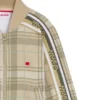 Kinderjacke mit Logo-Label und Karomuster