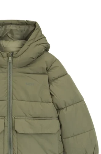Kinderjacke mit Logo-Print