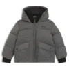Kinderjacke mit Logo-Print und Flanell-Optik Kinderjacke mit Logo-Print und Flanell-Optik