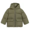 Kinderjacke mit Logo-Print und Watte