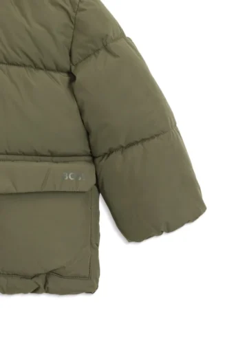 Kinderjacke mit Logo-Print und Watte