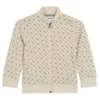 Kinderjacke mit Monogramm-Print und Reißverschluss vorne Kinderjacke mit Monogramm-Print und Reißverschluss vorne