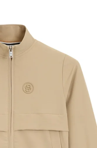 Kinderjacke mit Reißverschluss und Double-B-Monogramm