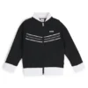 Kinderjacke mit Reißverschluss und Fischgrätenmuster-Besatz Kinderjacke mit Reißverschluss und Fischgrätenmuster-Besatz