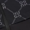 Kinderjacke mit Reißverschluss und gestapeltem Logo-Print