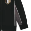 Kinderjacke mit Reißverschluss und Markenemblem aus Baumwollmischung Kinderjacke mit Reißverschluss und Markenemblem aus Baumwollmischung