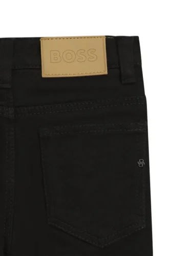 Kinderjeans aus schwarzem Stretch-Denim