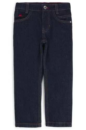 Kinderjeans in Regular-Fit aus blauem Denim
