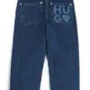 Kinderjeans in Relaxed-Fit aus blauem Stretch-Denim Kinderjeans in Relaxed-Fit aus blauem Stretch-Denim