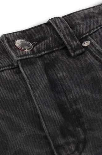 Kinderjeans in Relaxed-Fit aus Denim mit Leopardenmuster