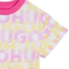 Kinderkleid mit Logo-Print aus Baumwollmischung Kinderkleid mit Logo-Print aus Baumwollmischung