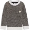 Kinderpullover aus dreifarbigem Baumwollstrick