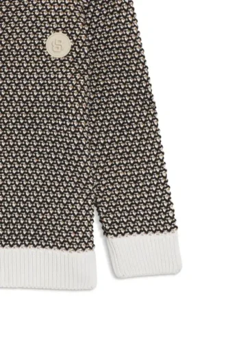 Kinderpullover aus dreifarbigem Baumwollstrick