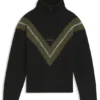 Kinderpullover mit Chevron-Muster und Reißverschlussleiste