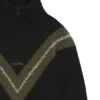Kinderpullover mit Chevron-Muster und Reißverschlussleiste