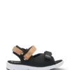 Kindersandalen mit kontrastierendem Logo Kindersandalen mit kontrastierendem Logo